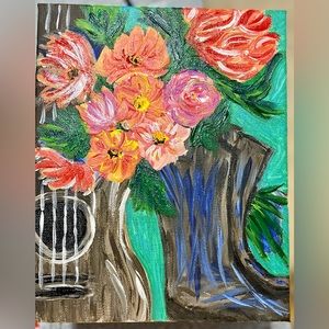 Original acrylic painting I call Country Roots take me home.  8x10